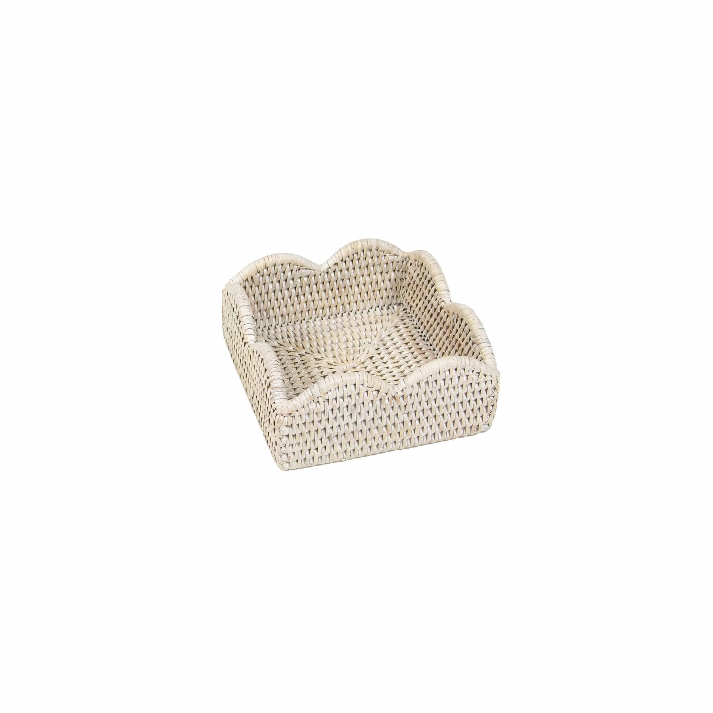 Rattan Cocktail Napkin Holder – Cream