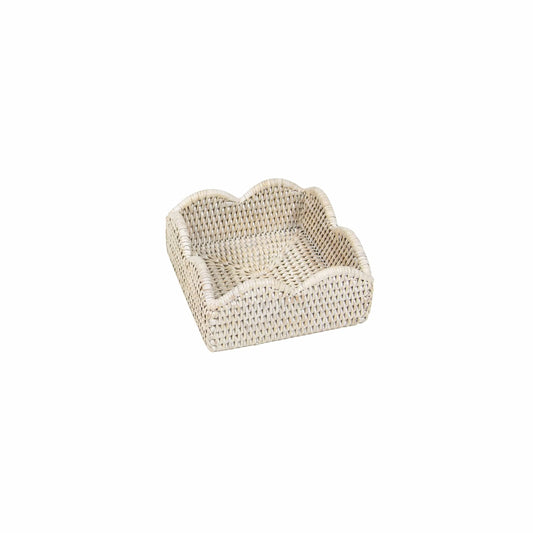 Rattan Cocktail Napkin Holder – Cream