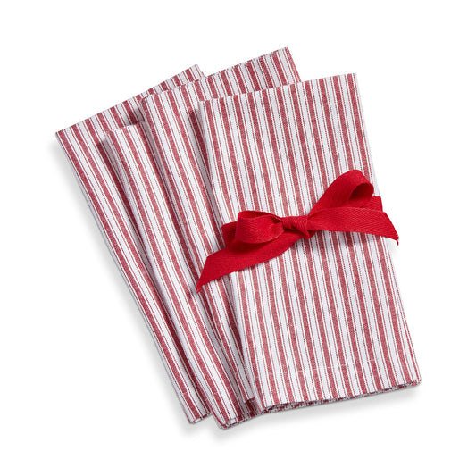 Red and White Striped Napkins