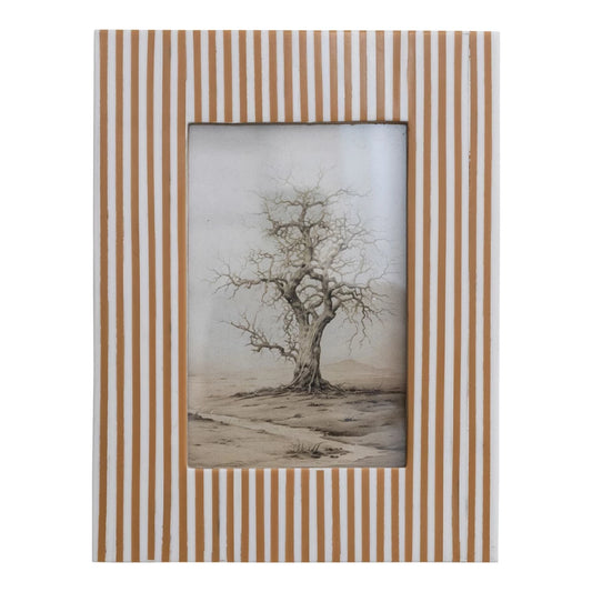 Resin Striped Frame - 4x6