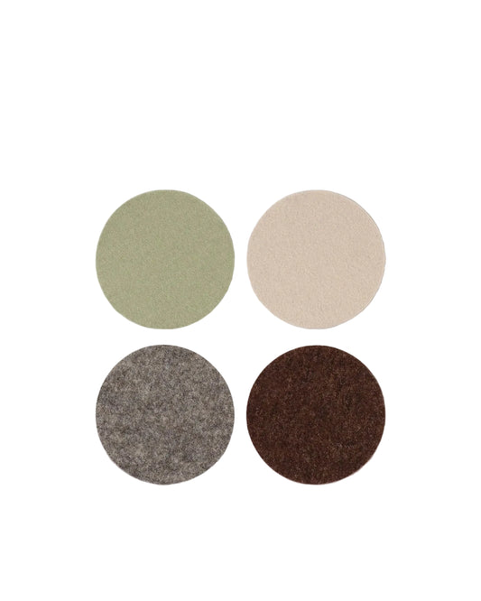 Round Felt Coasters - Hearth