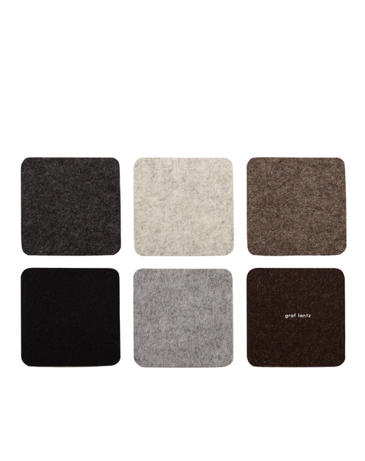 Square Felt Coasters –Earth
