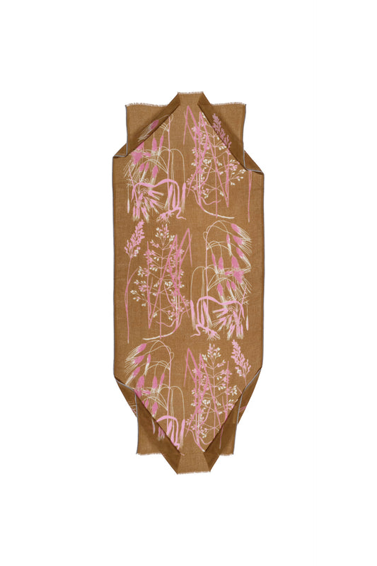 Scarf- Pink and Mustard