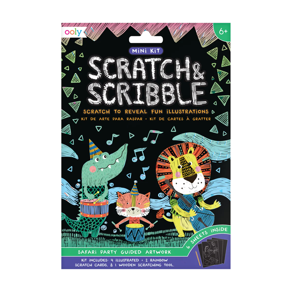 Scratch & Scribble Mini Kit - Safari Party