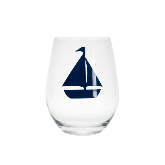 Acrylic Sailboat Wine Glass