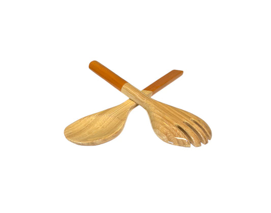 Salad Servers- Caramel