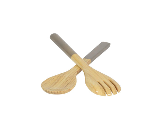 Salad Servers- Nature Grey