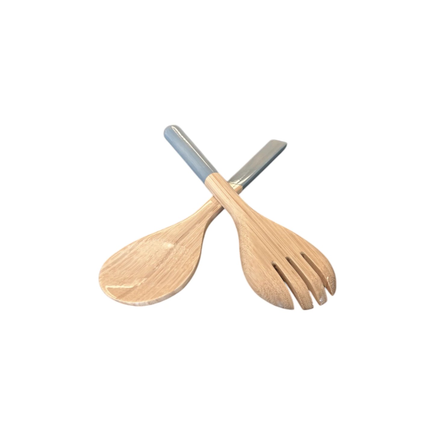 Salad Servers- Dove Blue