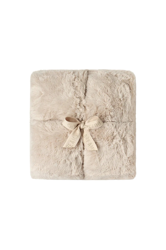 Faux Fur Throw - Sandstone
