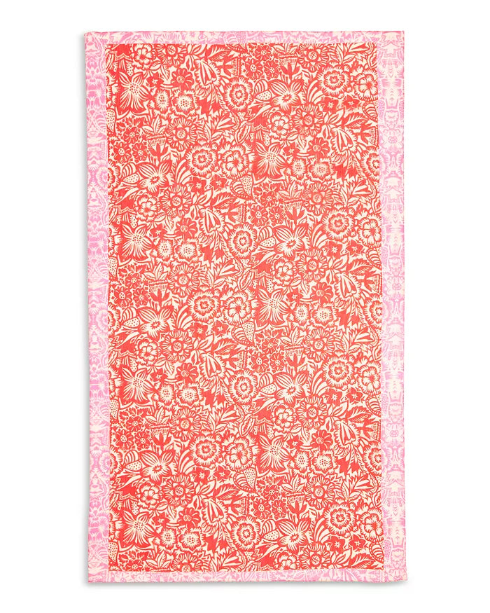 Bay Floral Sarong - Red Clay