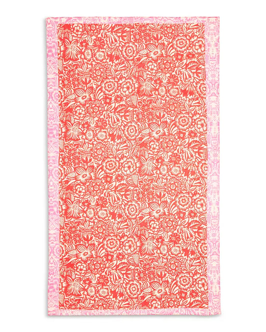 Bay Floral Sarong - Red Clay