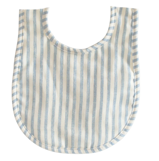 Baby Bib – Chambray Stripe