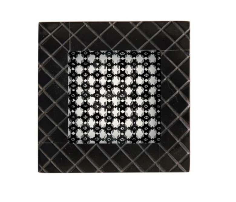 Black Checkered Resin Frame - 2x3