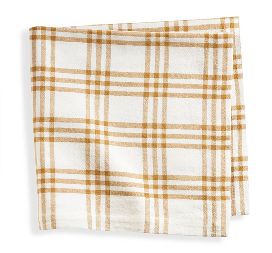 Plaid Napkins-Tan
