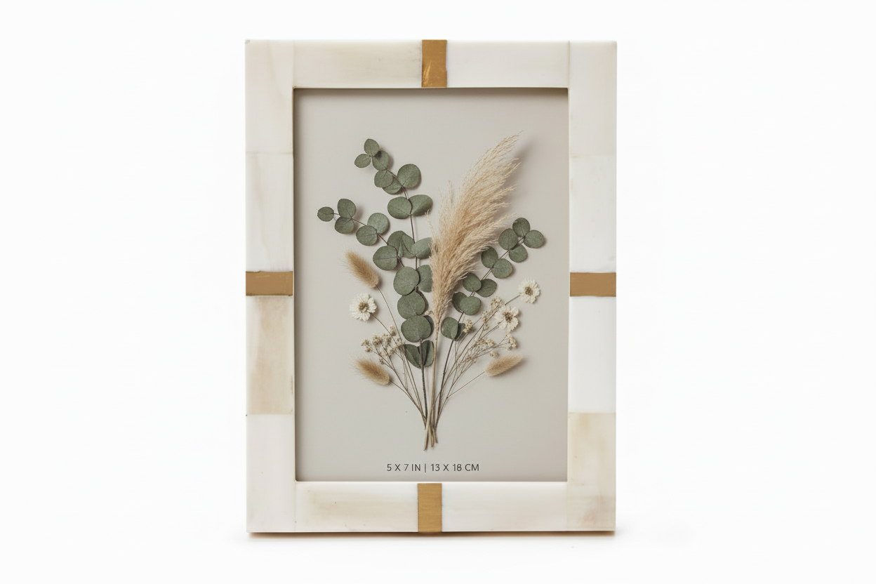 Bone and Brass Frame- 5x7