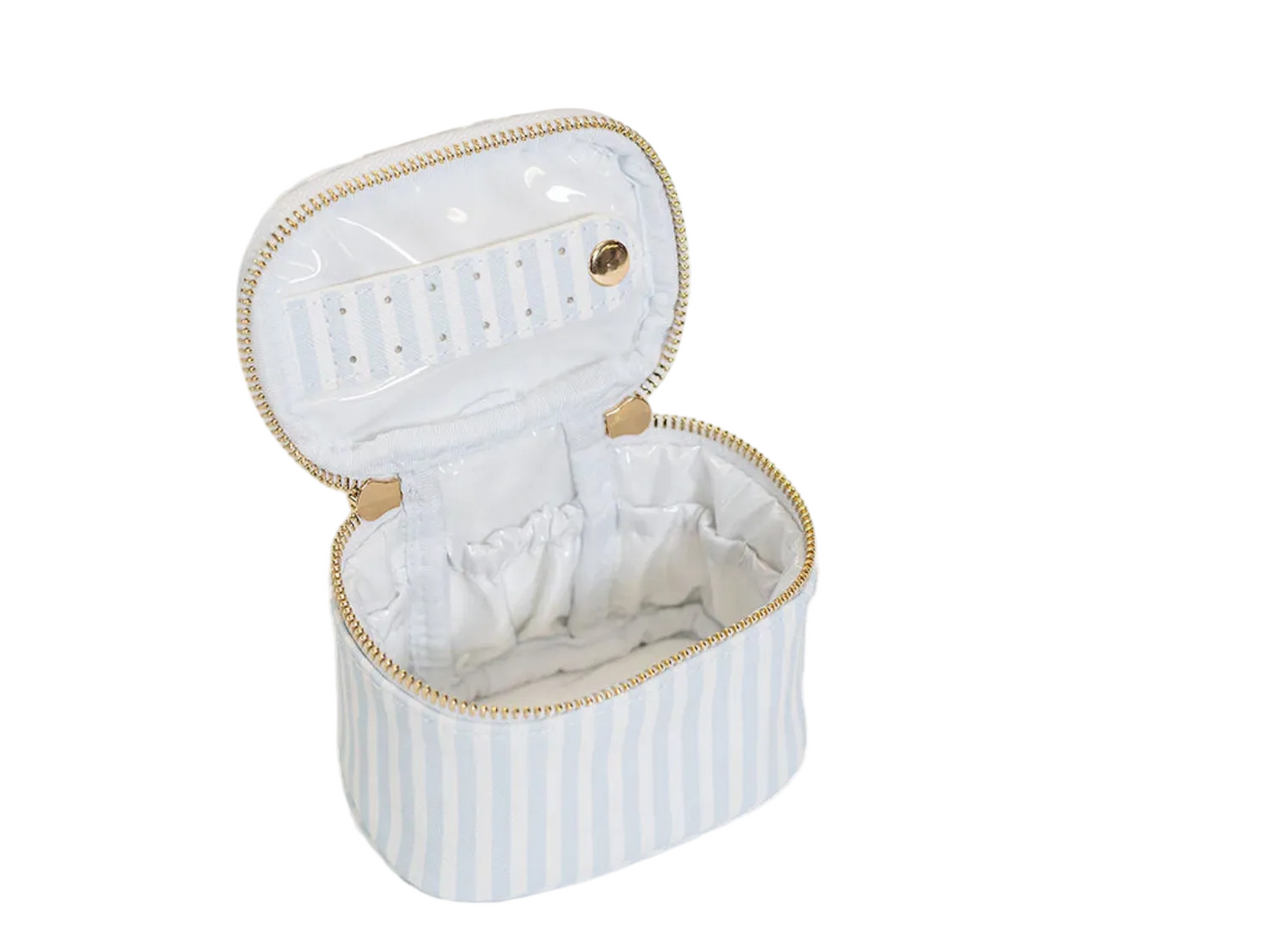 Tan Stripe Jewelry Case