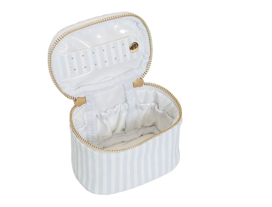 Chambray Stripe Jewelry Case
