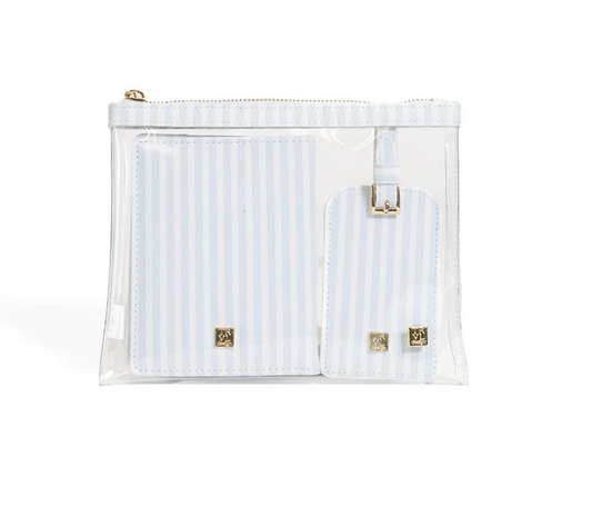 3 Piece Travel Set- Blue Stripe