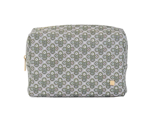 Green Floral Cosmetic Bag