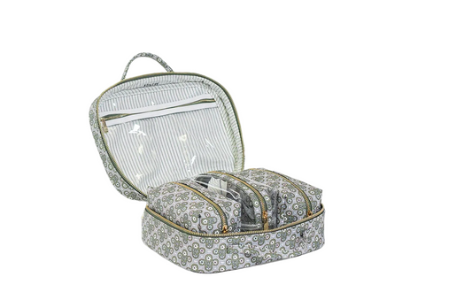Green Floral Cosmetic Set