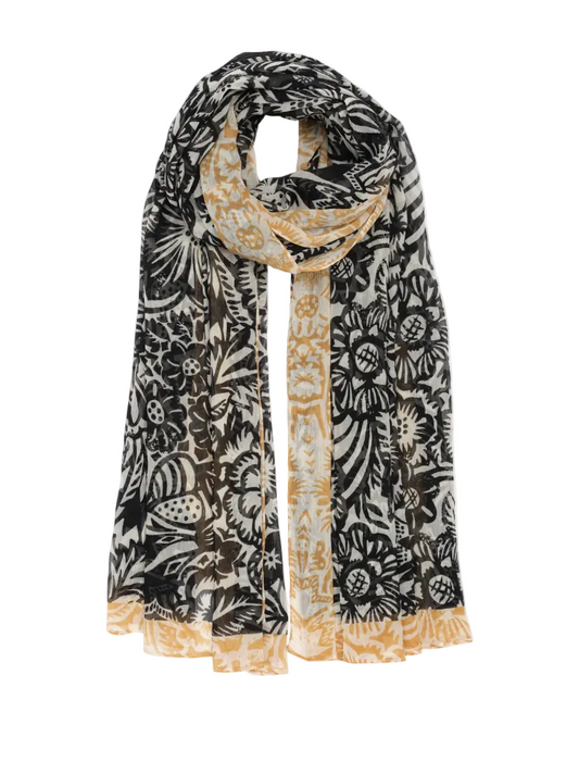Bay Floral Sarong - Black