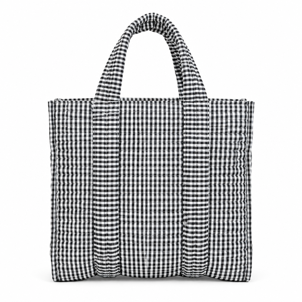 Mini Tote - Black Gingham
