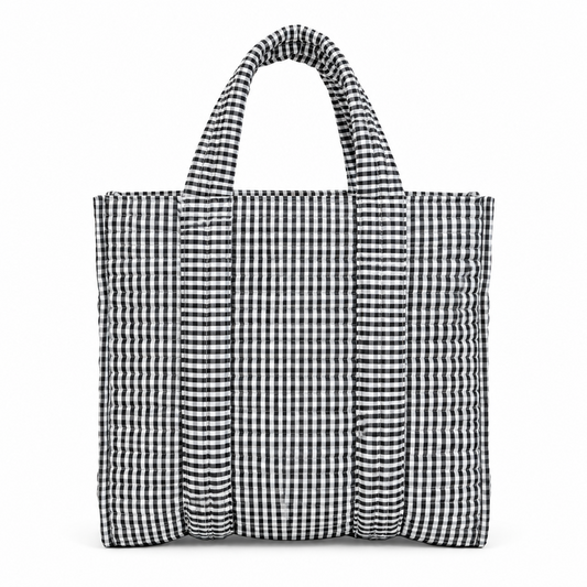 Mini Tote - Black Gingham
