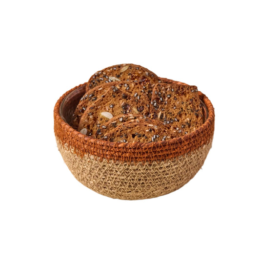 Mini Seagrass Bowl – Rust