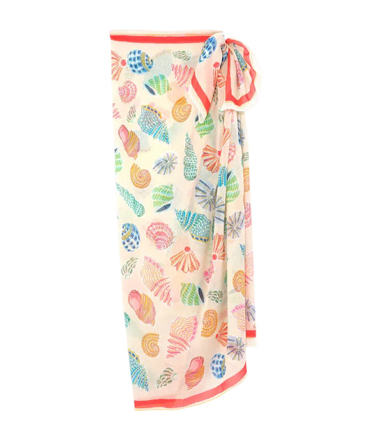 Sea Shells Sarong- Multicolor