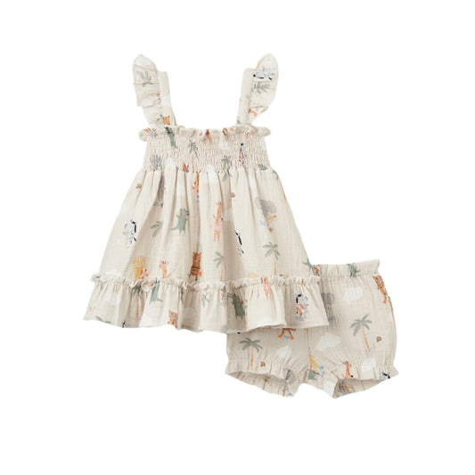 Seaside Safari Dress & Bloomers