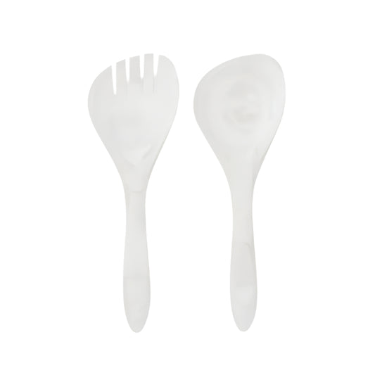 Resin Serving Set – White