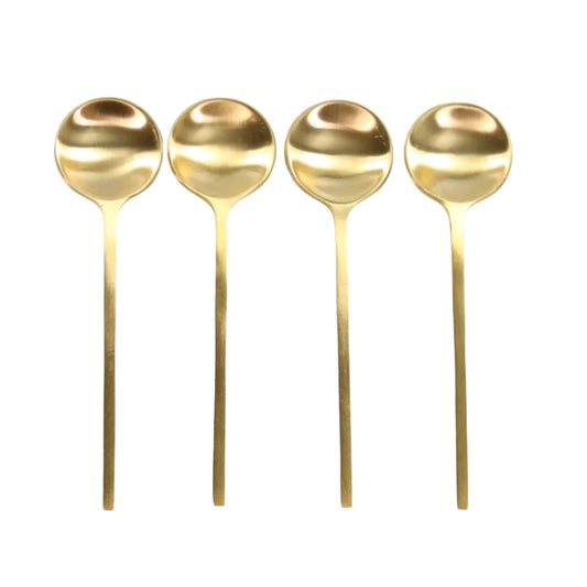 Mini Gold Spoons – Set of 4