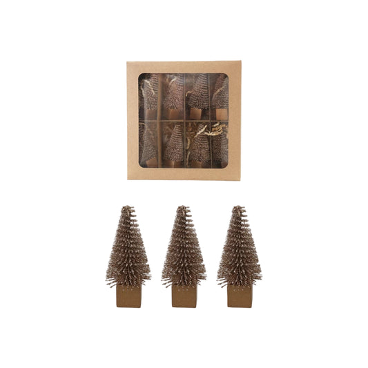 Set of 8 Bottle Brush Tree Set
