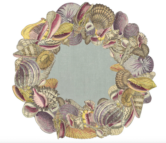 Shell Wreath Paper Placemats