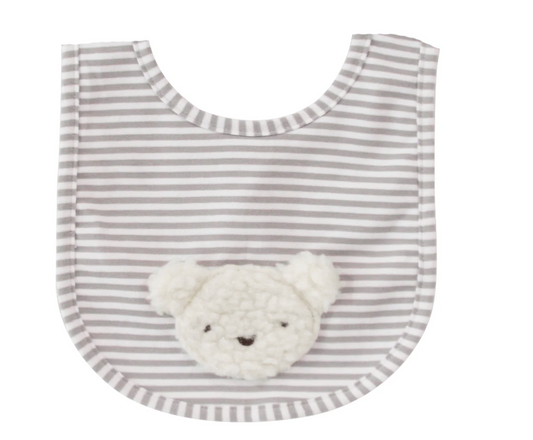 Baby Bib – Sherpa Bear Ivory