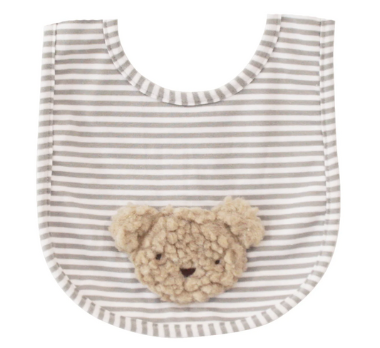 Baby Bib – Sherpa Bear Oatmeal