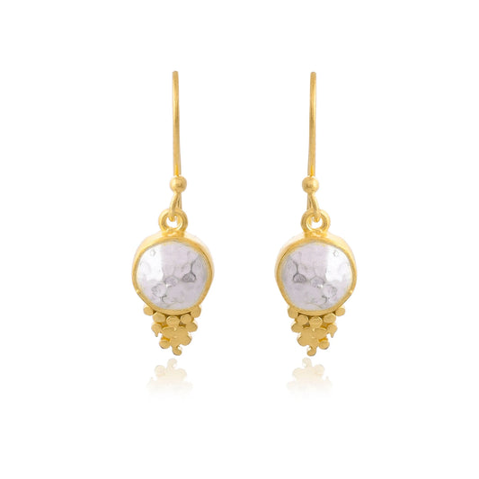 Silver Half Dome Earrings