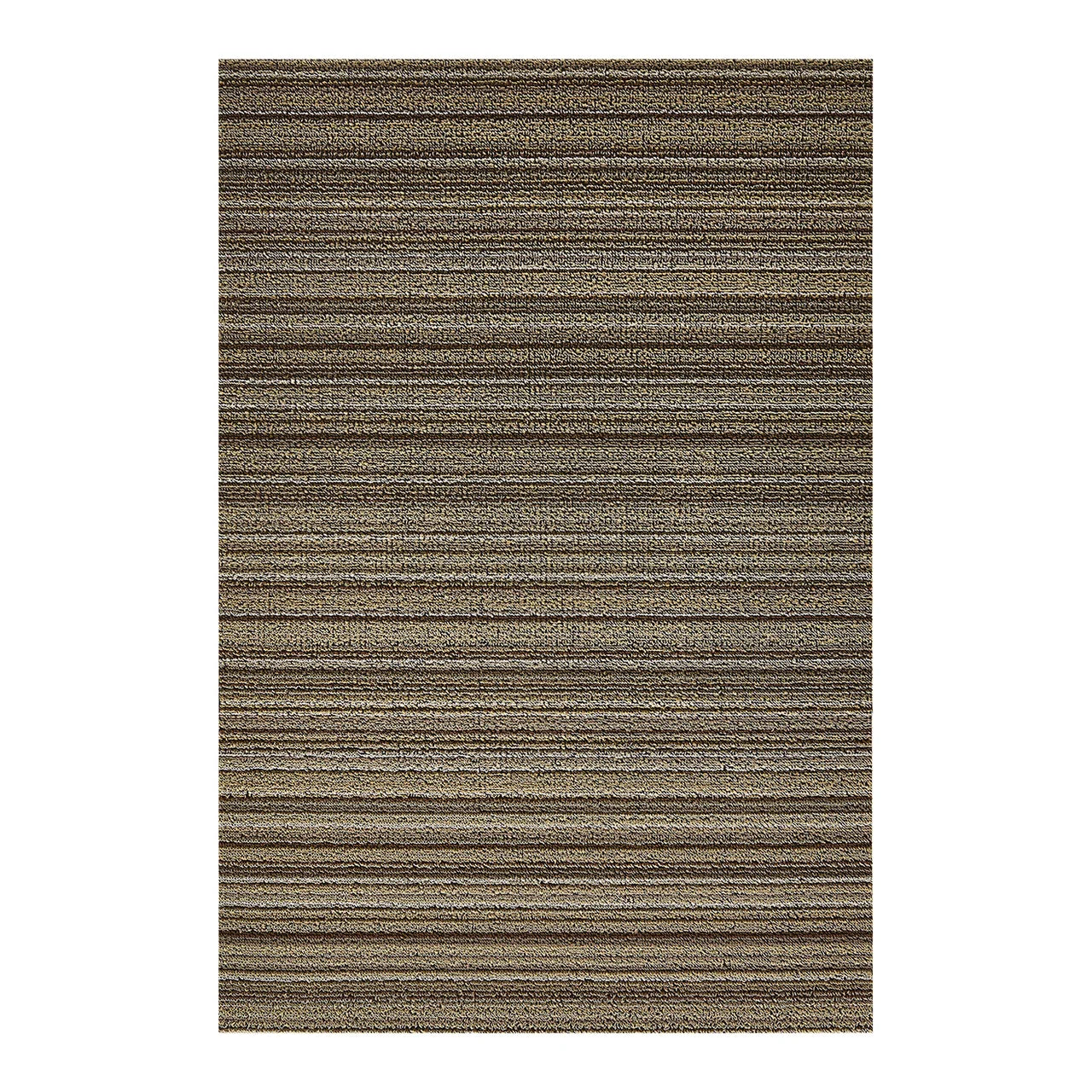 Skinny Stripe Shag Mat- Mushroom