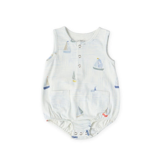 Sleeveless One Piece- Set Sail