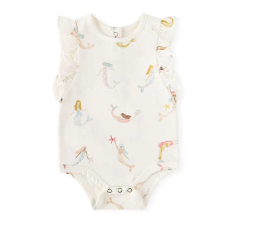 Sleeveless Flutter Mermaid One-Piece