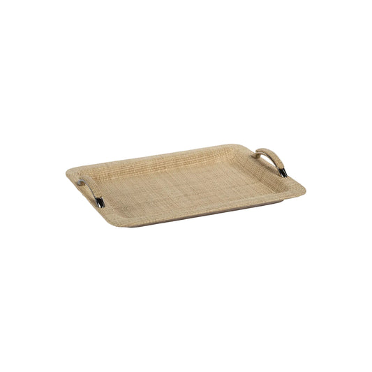 Raffia Serving Tray- Small