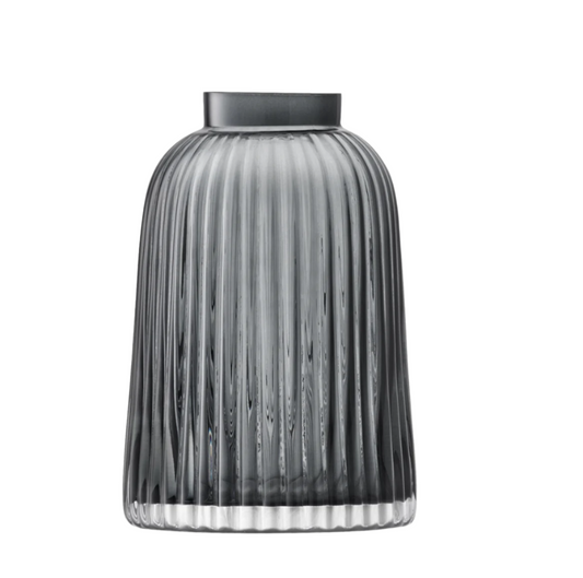 Small Blue Pleated Vase