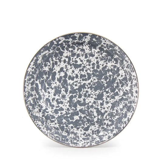 Small Enamel Tray – Grey Swirl