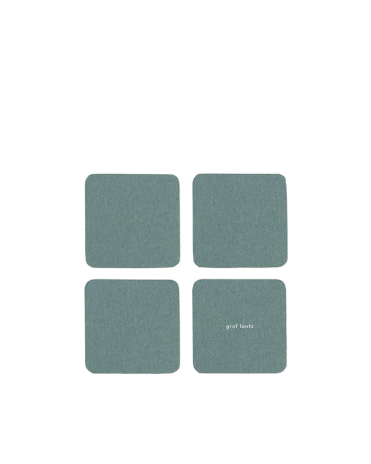 Square Felt Coasters –Spruce