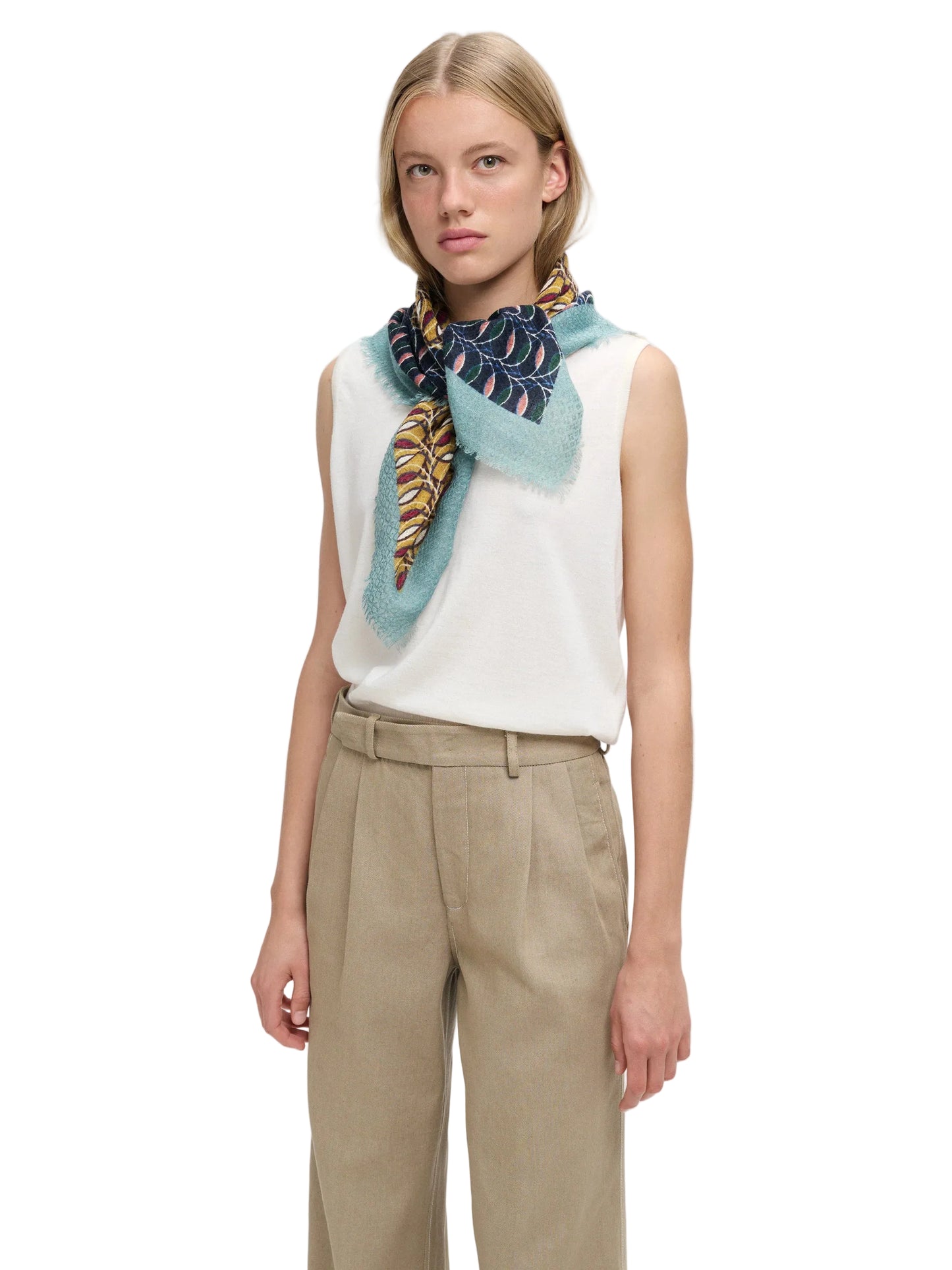 Square Scarf - Indigo