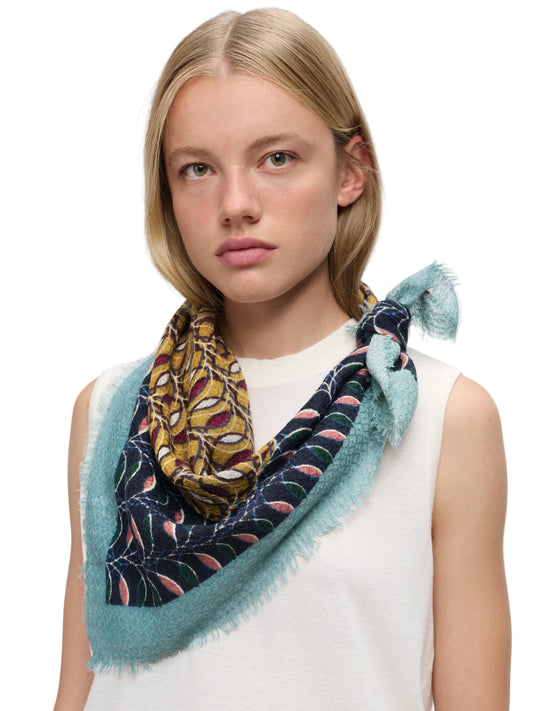 Square Scarf - Indigo