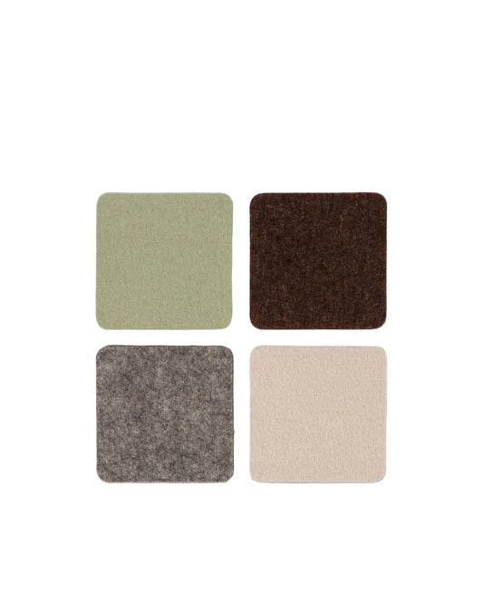 Square Felt Coasters - Hearth