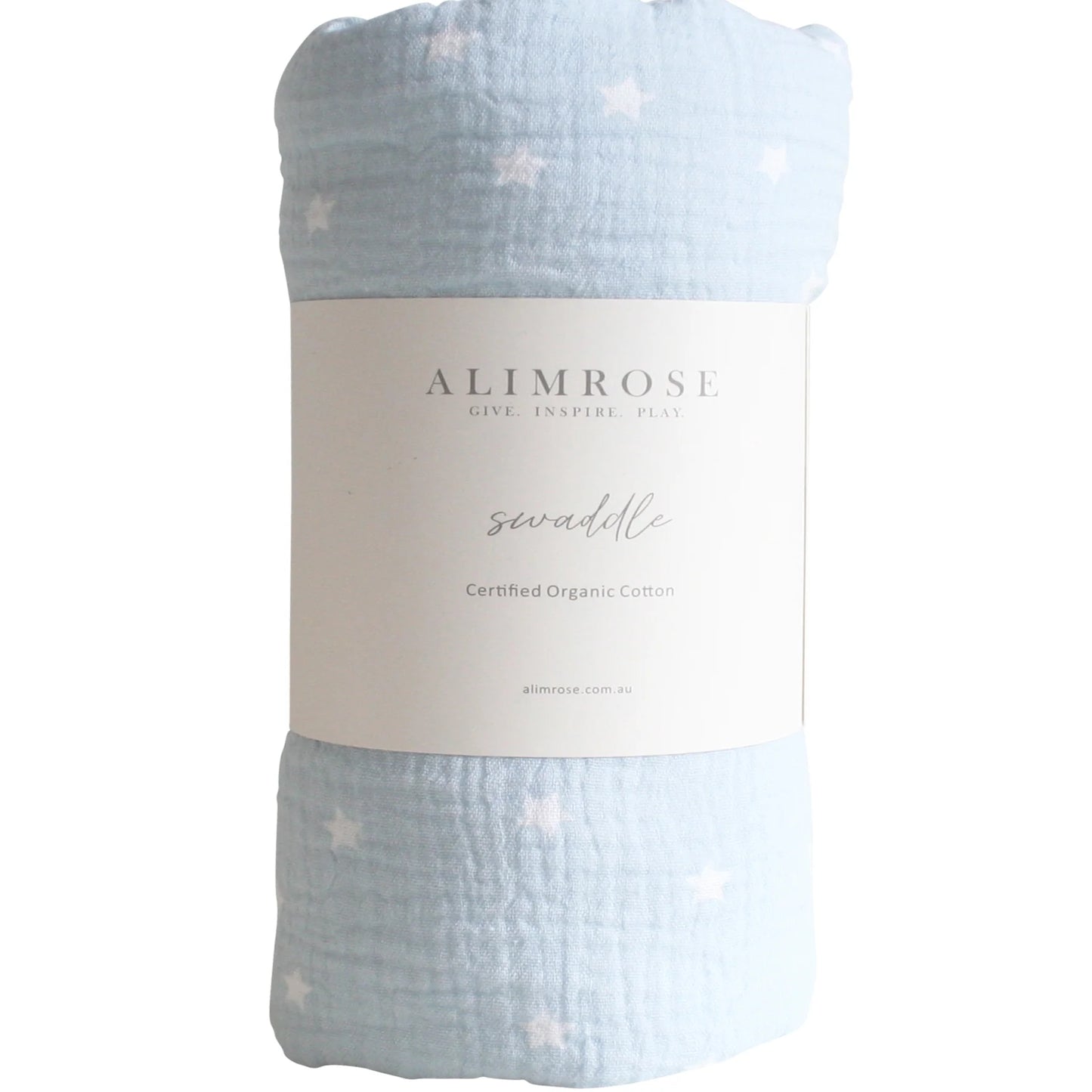Muslin Swaddle-Starry Night - Baby Blue