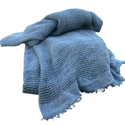 Steel Blue Throw