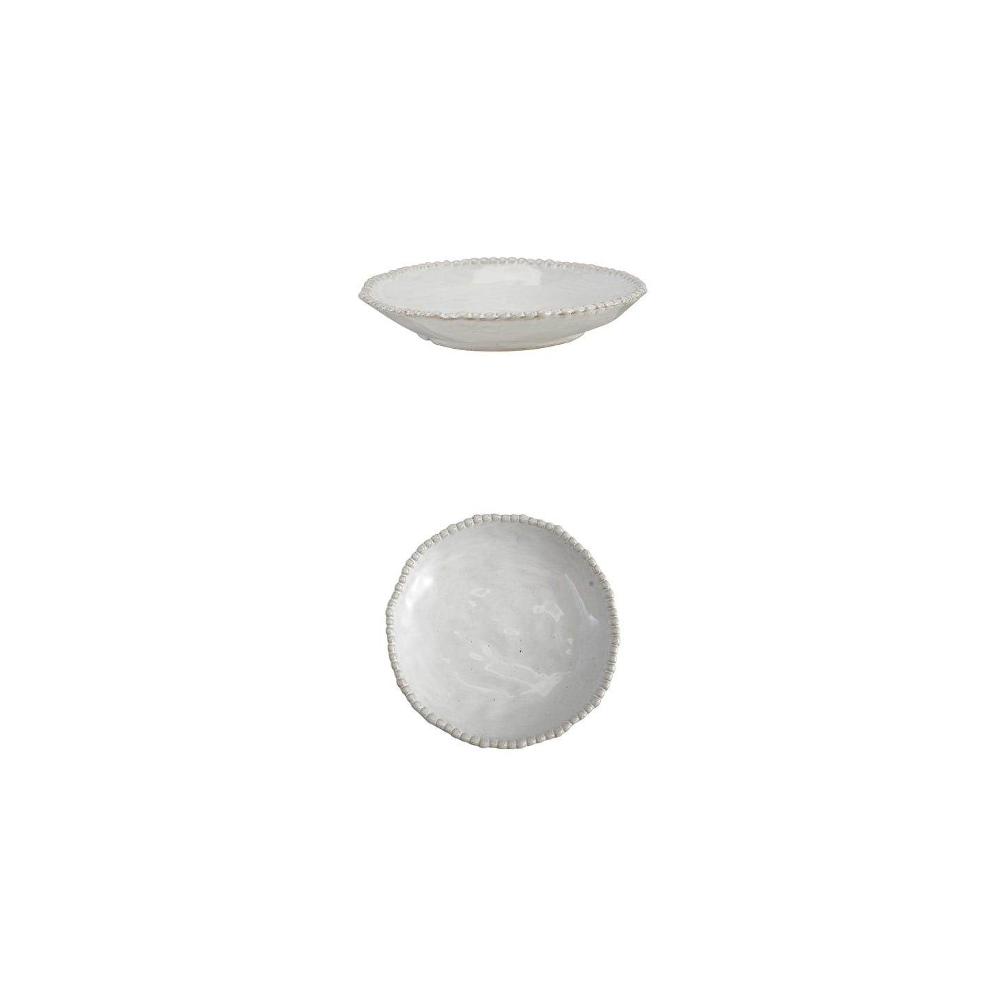 Hobnail Stoneware Low Bowl